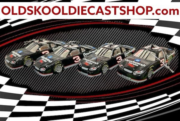 Dale Earnhardt Sr Hand Blown Glass Ornaments Set Of (4)