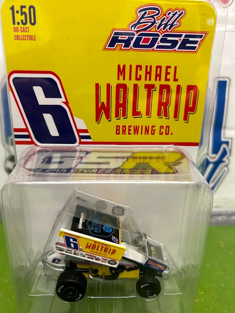 Bill Rose #6 Bill Rose Racing / Michael Waltrip Brewing Co. Sprint Car - Bill Rose 1:50 SCALE