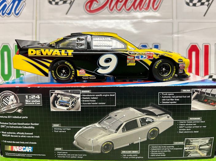 Marcos Ambrose #9 Dewalt AUTOGRAPHED  1:24