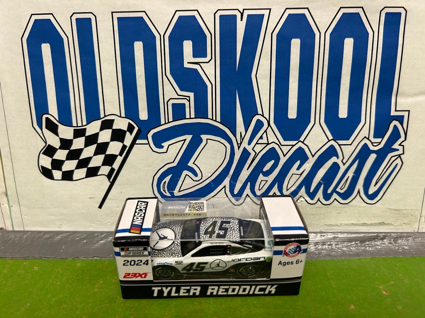 Tyler Reddick #45 Jordon Brand White 2024 Cup 1:64 Scale