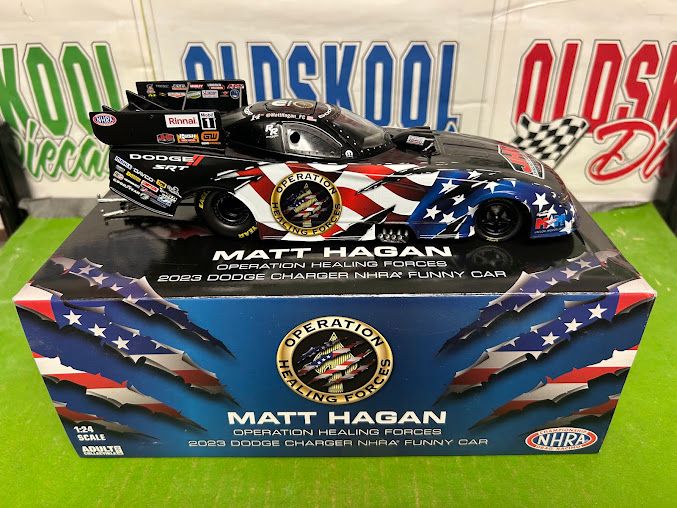 Matt Hagan Direct Operation Healing Force Dodge Charger SRT Hellcat NHRA 2023 1:24 scale