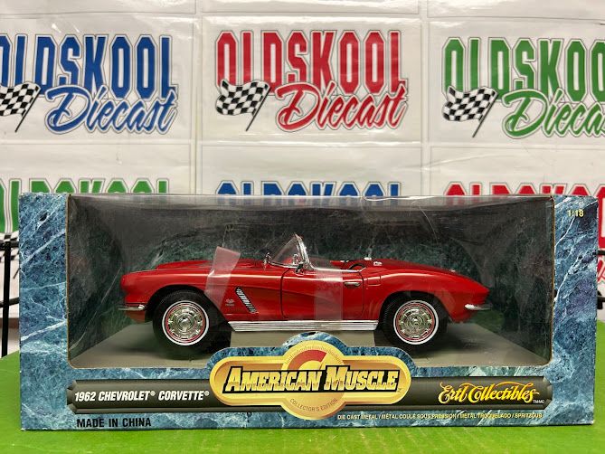 1962 Corvette Convertible red American Muscle 1:18 scale