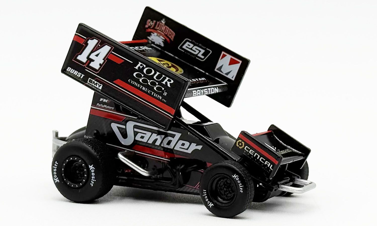 *PRE-ORDER ONLY* Spencer Bayston #14 Four CCCC&#39;s Construction 2025 ACME Winged Sprint Car 1:50 scale