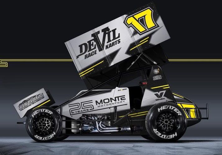 *PRE-ORDER ONLY*Cory Eliason #17 Monte Motorsports 2025 ACME Winged Sprint Car 1:50 scale