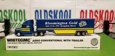 Bloomington Gold June 23-26, 1994 Springfield, Illinois WHITEGMC Aero Conventional with Trailer ETRL WHITEGMC 1:64 scale