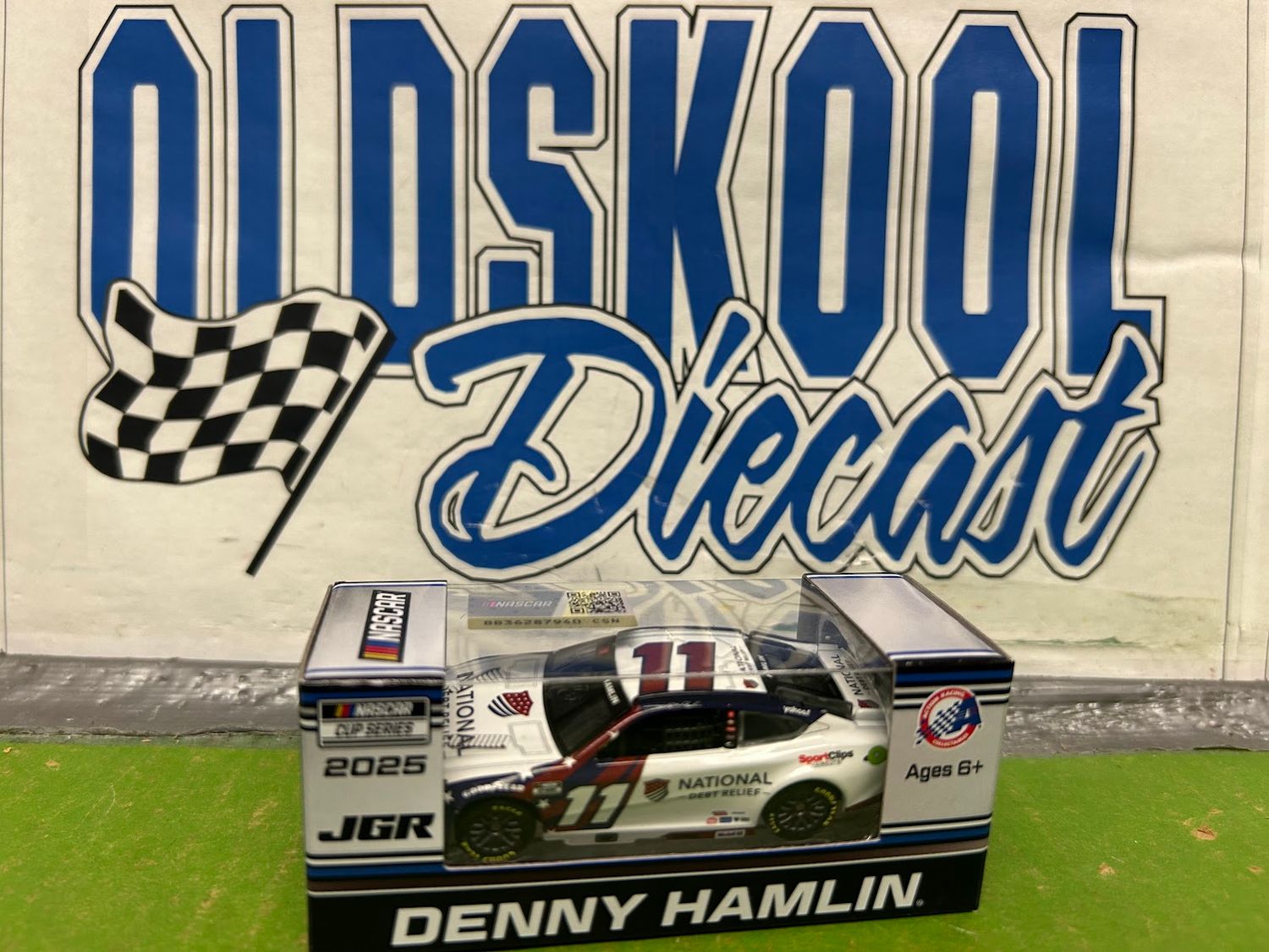 Denny Hamlin #11 National Debt Relief 2025 Cup 1:64 scale