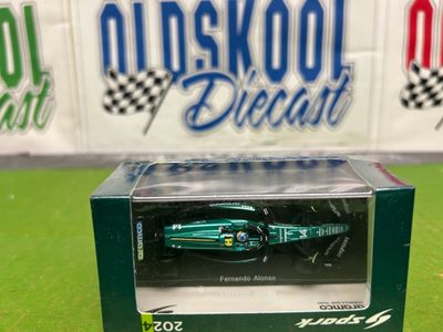 Fernando Alonso #14 Aston Martin Aramco AMR24 Formula One 2024 1:64