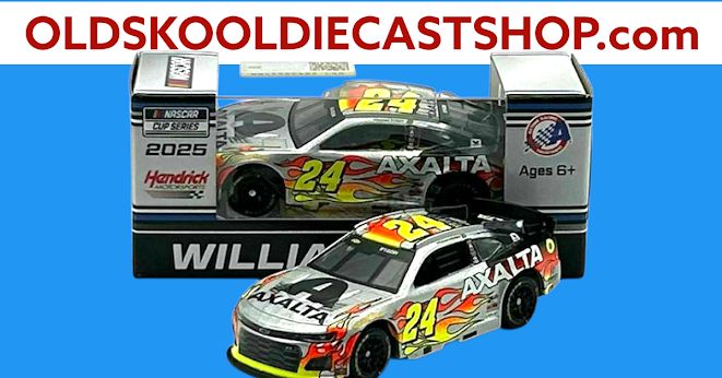 William Byron #24 Axalta Throwback 2025 Nascar Cup Series 1:64 Scale