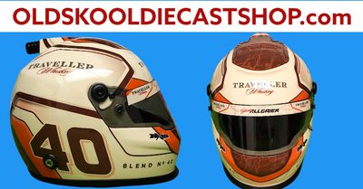 Justin Allgaier #40 Traveller Whiskey 2025 Mini Helmet