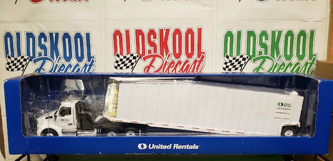 Kenworth T880 Day Cab with Pinnacle Frac Tank Trailer United Rentals 2019 First Gear Collector&#39;s Series XVII