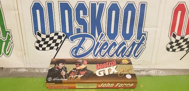 1998 John Force Castrol / Elvis Sliver Collector Knife Graceland Action W1016