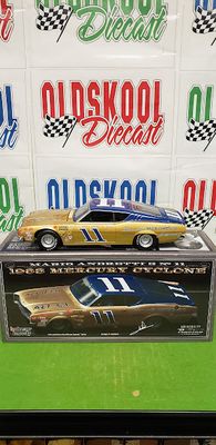 Mario Andretti #11 1968 Mercury Cyclone Bunnell Motors Co. University of Racing 1:24 scale