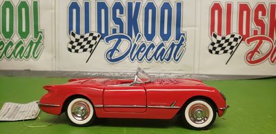 1954 Corvette Convertible Red B11WN71 Franklin Mint 1:24 scale