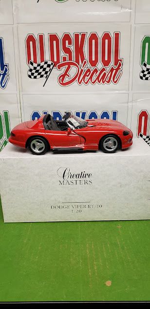 1995 Dodge Viper RT/10 Roadster Convertible Red Creative Masters #8822 1:20 Scale