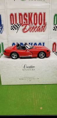 1995 Dodge Viper RT/10 Roadster Convertible Red Creative Masters #8822 1:20 Scale