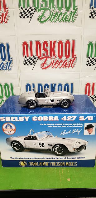 Shelby Cobra 427 S/C Silver Franklin Mint B11YF05 1:24 scale