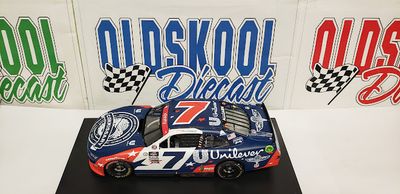 Justin Allgaier #7 Unilever Military Charlotte 5/29 Race Win 2023 Xfinity WX72323UNIMAGM 1:24 Scale