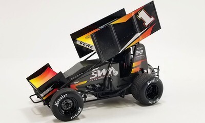 Jamie Veal #1 SWI EarthWorks 2022 Winged Sprint Car A6422019 1:50 scale