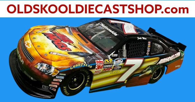 Josh Wise #7 2011 Nationwide Spinmaster Airhogs AUTOGRAPHED 2011 1:24