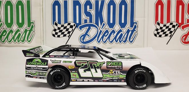 Ricky Thornton Jr. ( White ) #20RT 2025 Late Model Dirt DW225M626 1:24 scale