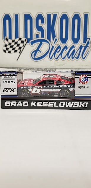 Brad Keselowski #6 BiuldSubmarines.com Salutes 2025 Nascar Cup Series CX62565SALBW 1:64 scale