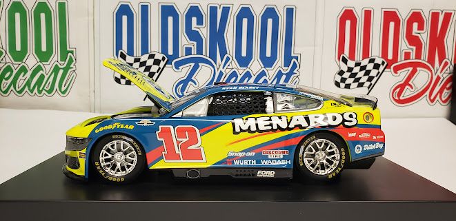 Ryan Blaney #12 Menards DutchBoy Darlington Throwback 2025 Nascar Cup Series C122523MNTRB 1:24 scale