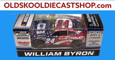 William Byron #24 Cincinnati Martinsville 10/26 Race Win 2025 NASCAR Cup Series W242561CINWBF 1:64 Scale