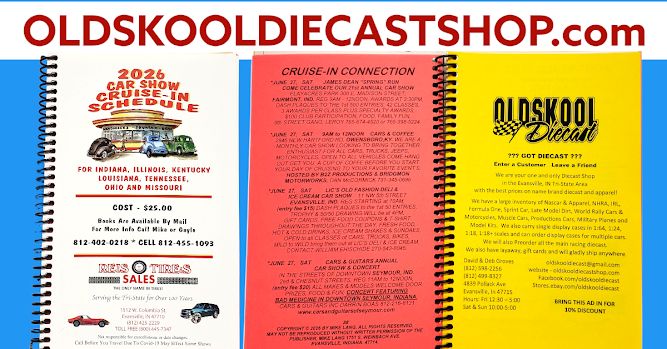 2026 CAR SHOW CRUISE-IN SCHEDULE BOOK
