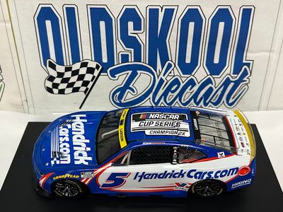 Kyle Larson #5 Hendrickcars.com 2X Champion 2021 &amp; 2025 Nascar Cup Series Champion 2X CX52523HENKLCHA 1:24 scale