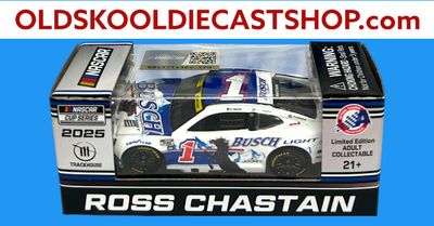 Ross Chastain #1 Busch Light Retro 2025 Nascar Cup Series CX12561BBDRZ 1:64 scale