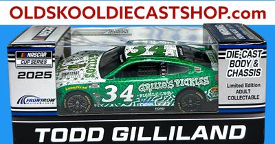 Todd Gilliland #34 Grillo's Pickles X Snoeman 2025 Nascar Cup Series C342561GPSTG 1:64 Scale