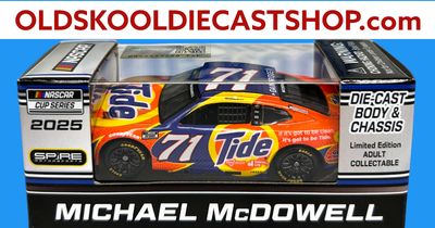 Michael McDowell #71 Tide 2025 NASCAR Cup Series C712561TIDMM 1:64 Scale