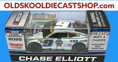 Chase Elliott #9 Kelley Blue Book Kansas 9/28/25 Race Win 2025 NASCAR Cup Series WX92561KBBCLW 1:64 scale