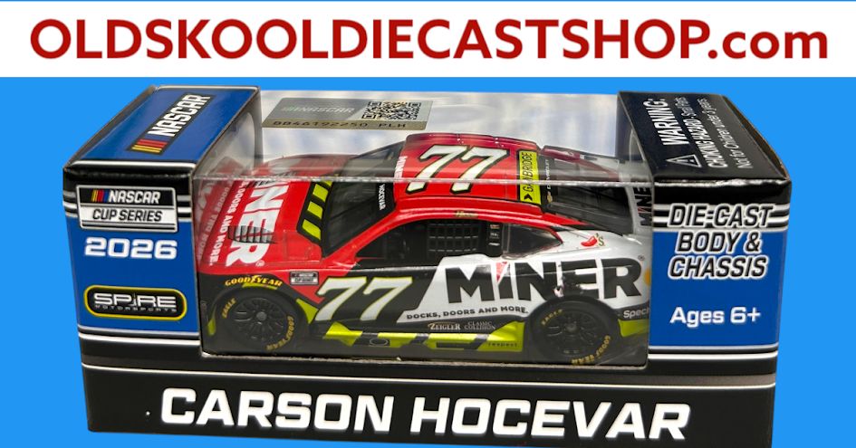 Carson Hocevar #77 Miner 2026 NASCAR Cup Series C772661MINCV 1:64 scale
