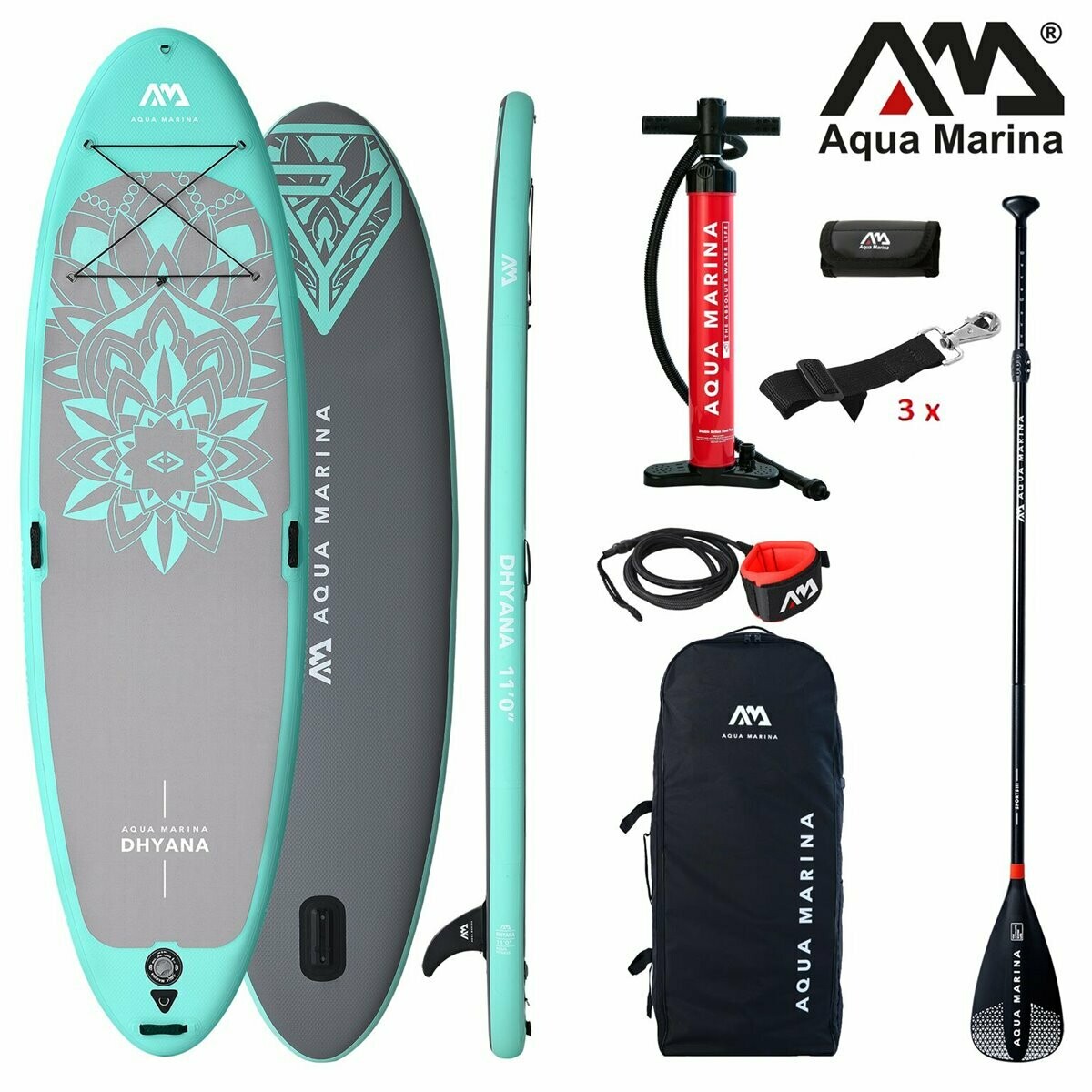 SUP Aqua Marina Yoga ISUP DHYANA Set - eins sein mit dem Wasser