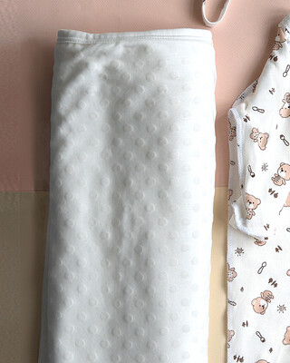 Трикотажное одеяло для новорожденных 21-037В