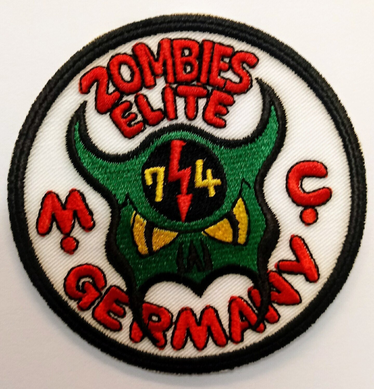 ZOMBIE'S ELITE MC - Stickpatch  -  WEISS