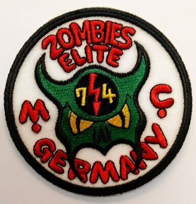 ZOMBIE'S ELITE MC - Stickpatch  -  WEISS