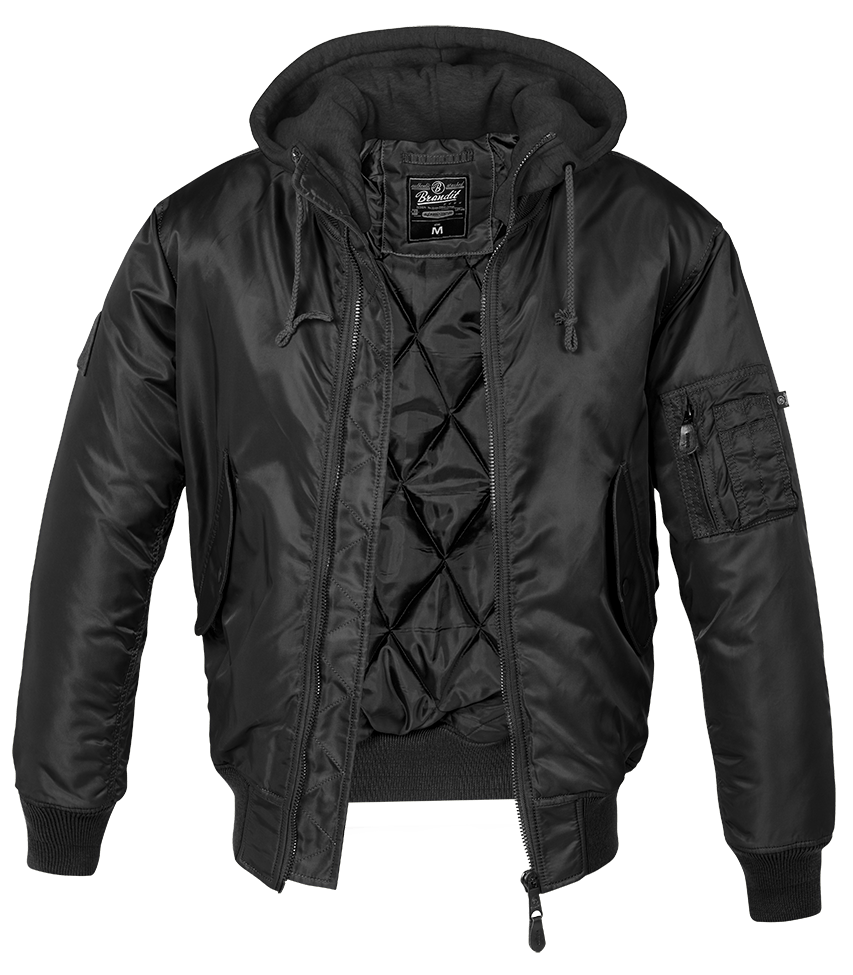 MA1 Sweat Hooded Jacket  von Brandit ohne oder mit Bestickung. Preis der Bestickung je nach Aufwand... Vorab Ihre Bestellung als Musterentwurf per Mail. Bitte BESTÄTIGEN