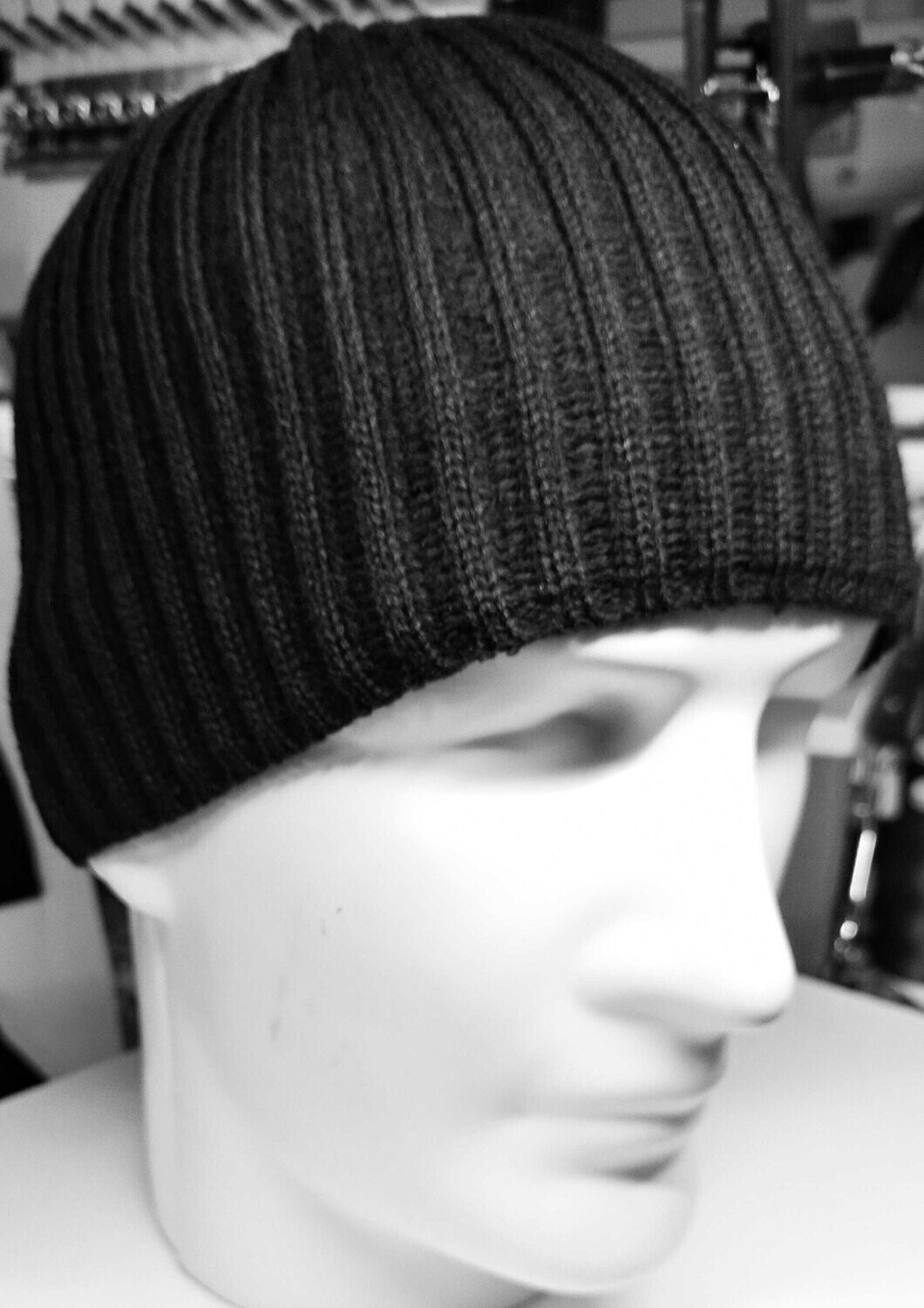 DER BIKER BEANIE + STICKEREI (nur Text) ab