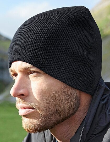 Pull-O  Beanie + STICKEREI (nur Text) ab