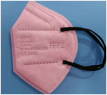 Atemschutzmaske, FFP2, , Pink,  einzeln verpackt, EN 149:2001+A1: 2009,