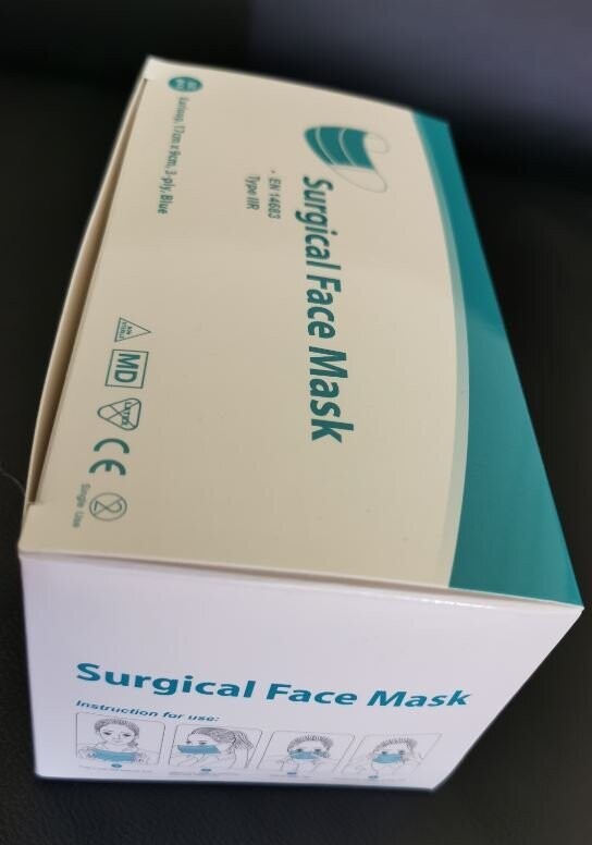 Winner Medical, Typ IIR, , Mundschutz 3-Lagig Maske OP Mundmaske  Gesichtsmaske Atemschutzmaske Hygienemaske, 50 Stück/Box