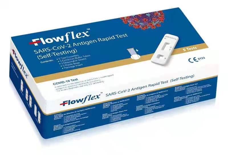 Aktion: Covid-19 Antigen-Schnelltest Flowflex (Selbsttest) - 120x5er Packung(600 tests/Karton)