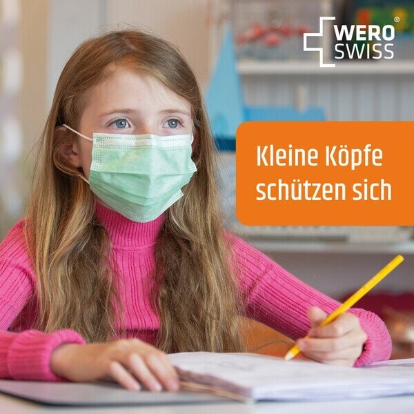WERO SWISS Mundschutz für Kinder Typ 2R - 50er Box