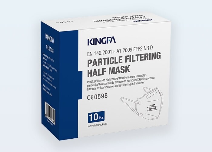 FFP2 White Face Mask With Extra Sponge KF-H 9421

