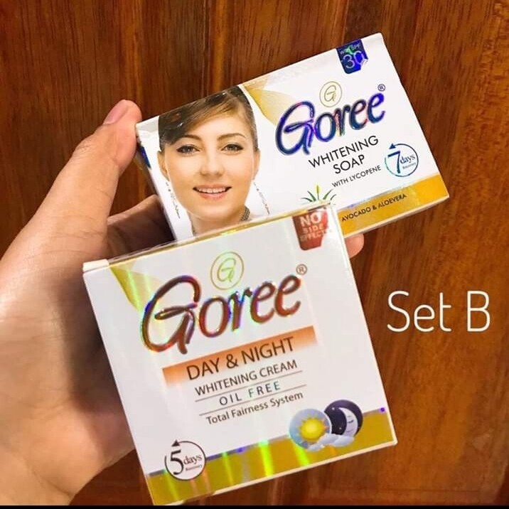 Goree Day and night cream and whitening soap 