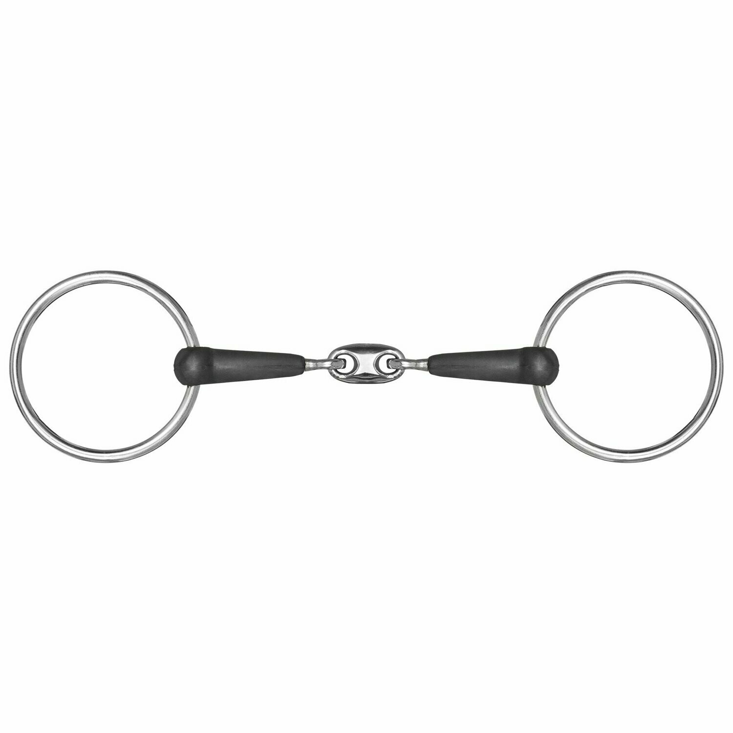 Mors en caoutchouc double brisure