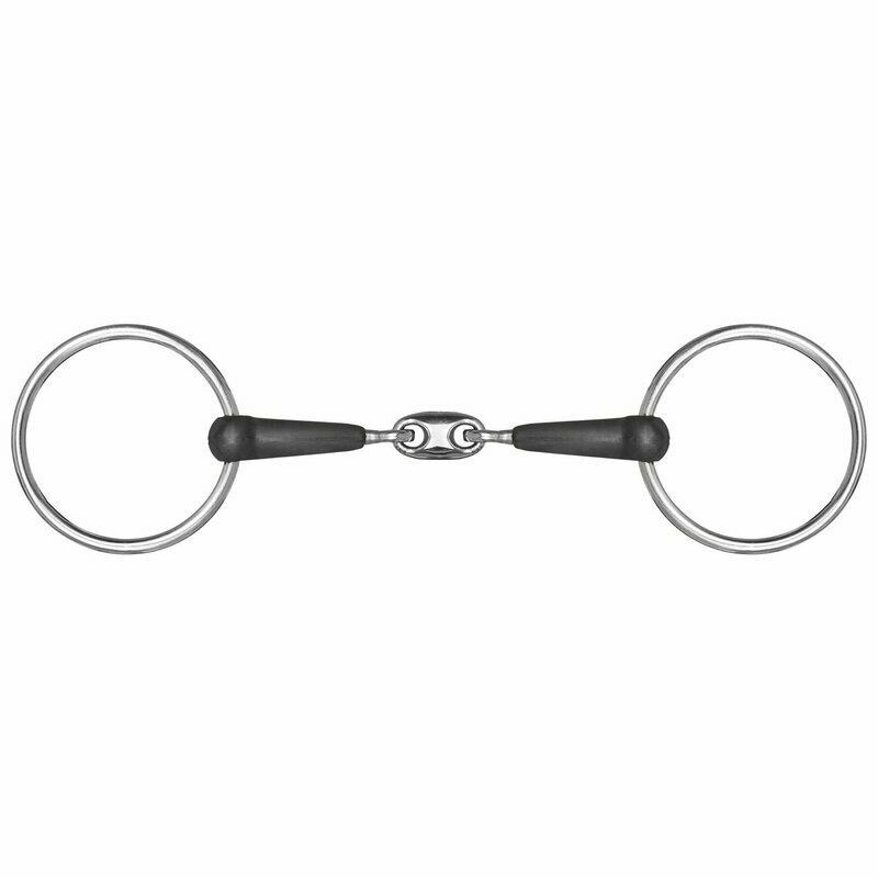 Mors en caoutchouc double brisure