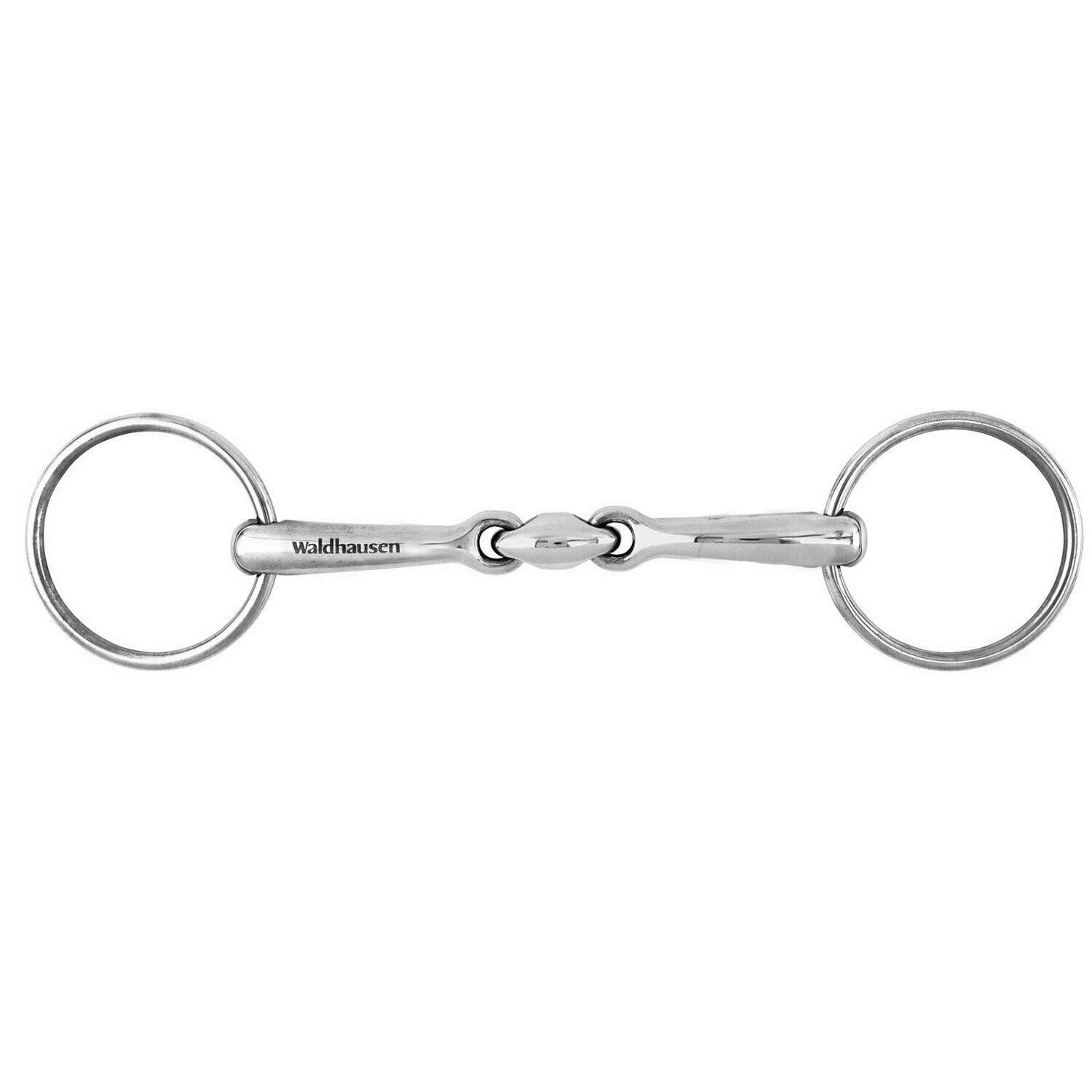 Mors  de bride 2 anneaux massif double brisure - Waldhausen